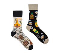 SPOX SOX 1 Pack Unisex Mismatched Novelty Odd Socks - Whisky - Whisky - 11-13 UK
