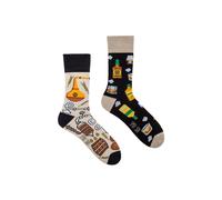 SPOX SOX Men's 1 Pack Mismatched Novelty Odd Socks - Whisky | Size: 11-13 SPOX SOX Multicolor 11-13