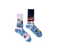 SPOX SOX Men's 1 Pack Mismatched Novelty Odd Socks - Winter Activities | Size: 4-5 SPOX SOX Multicolor 4-5