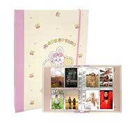 SpoxWon 3 Inch Photo Album with 30 Inner Pages A5 Photocard Holder Photocard Binder Kpop Photocard Sleeves 240 Pockets for Cards or Pictures Yellow