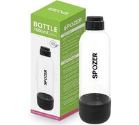 Spozer Soda Maker Bottle 1 Litre Reusable BPA-Free Bottle Black, NOT Compatible Other brand