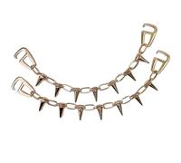 SPPEOUKJ 2 Pcs Shoe Chains, Cross-Border Clog Decorations, DIY Detachable Accessories, Metal Spikes, Rivet, Chain