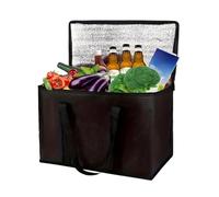 SPPEOUKJ Portable Lunch Cooler Beer Delivery Bag Folding Insulation Picnic Ice Pack Food Tote Thermal Drink Carrier Insulated Bags(L-30x25x25cm)