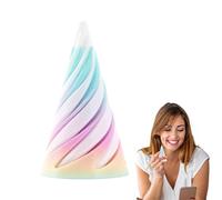 sPpiral Cone Fidget - Stress Relief Toy | Impossible Pyramid Passthrough Sculpture 3D Printed Pass Through Fidgets Toy for Birthday New Year Decorations