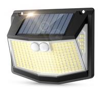 spqment Solar Lights Outdoor Garden : 248 LED Security Lights Outdoor - 3 Modes Motion Sensor Solar Powered Light - IP65 Waterproof 270° Wide Angle - Outside Yard Garage Wall Lighting 1 Pack