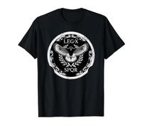 SPQR 10th Legion Legio X Roman Eagle Value Graphic T-Shirt, Men, Black, S