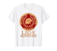 SPQR 10th Legion Legio X Roman Eagle Value Graphic T-Shirt, Men, White, L