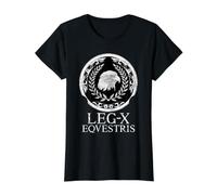 SPQR 10th Legion Legio X Roman Eagle Value Graphic T-Shirt, Women, Black, S