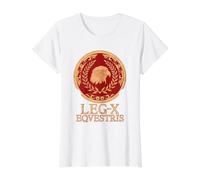 SPQR 10th Legion Legio X Roman Eagle Value Graphic T-Shirt, Women, White, M
