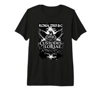 SPQR Custodes Gloriae Roman Eagle Roma Design Premium T-Shirt