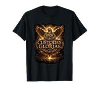 SPQR Custodes Gloriae Roman Eagle Roma Design T-Shirt