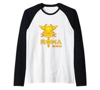 SPQR Eagle Roman Empire Ancient Rome Veni Vidi Vici Raglan Baseball Tee