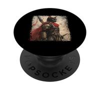 SPQR Empire Roman Legion cat warrior Japanese graphic PopSockets Adhesive PopGrip
