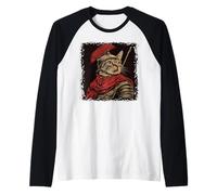 SPQR Empire Roman Legion cat Warrior Japanese Graphic Raglan Baseball Tee