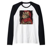 SPQR Empire Roman Legion cat Warrior Japanese Graphic Raglan Baseball Tee