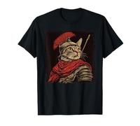 SPQR Empire Roman Legion cat Warrior Japanese Graphic T-Shirt