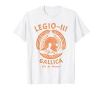 SPQR Legio 3 Gallica Roman Legionary Value Graphic T-Shirt, Men, White, L