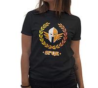 SPQR Legion Camp Half-Blood Camp Jupiter Women's Black T-Shirt Size L