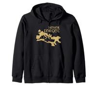 SPQR Never Forget Rome Ancient Roman History Zip Hoodie