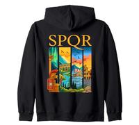 SPQR Panorama - Ancient Rome in Color Zip Hoodie