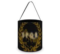 SPQR Roman Empire Emblem Cute Halloween Candy Bucket Reusable Collapsible Candies Basket Fabric Tote Bags