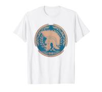 SPQR Roman Legionary Centurion Helmet Value Graphic T-Shirt, Men, White, L