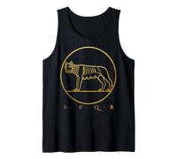 SPQR Roman Rome Wolf Romulus Remus Tank Top