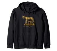 SPQR Roman Rome Wolf Romulus Remus Zip Hoodie