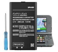 SPR-003 Battery, 2025 New Upgraded 1900mAh Ultra High True-Capacity Li-ion Replacement Battery for Nintendo 3DS XL/New 3DS XL/LL Game Console with Repair Tool