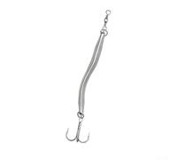 Sprat Cebar Silver Fishing Lure Bar Style Zinc Alloy 50g Long Sea 60g for Jig Mackerel Cod Pollock Casting Deep Sea Saltwater Tackle (48G)