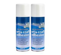 Spray Adhesive Heavy Duty Multipurpose Glue Spray Repositionable - Ideal for Art & Craft School Projects, Display Boards - 200ml (Pack of 2)