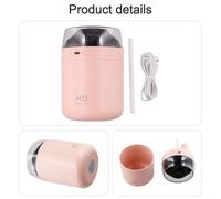Spray Air Humidifier 500ml USB Cool Mist Humidifier with Night Light, Adjustable Timer for Bedroom, Office, Travel Use - Quiet Operation, Portable Design(Pink)