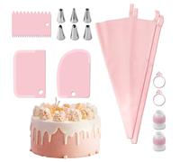 Spray Bags & Nozzle Set, Spray Bags and Nozzle Set, 15 Piece Reusable Icing and Piping Tip Set, Cake Decoration Sturdy design brings precision to your creations