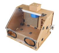 Spray Booth with Exhaust Fan and LED Light for Airbrush Model Art Craft Painting