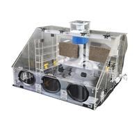 Spray Booth with Exhaust Fan and LED Light for Airbrush Model Art Craft Painting