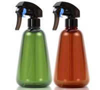Spray Bottle for Plants 2 Pack, 16oz - Ultra Fine Mist, Plant Mister Indoor | Empty Spray Bottles, Leak Proof Misting Water Sprayer for Gardening, Planting, Hair, Cleaning Solutions - Funnel Included