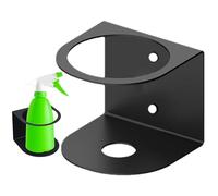 Spray Bottle Holder, 3 Holes All Purpose Steel Spray Bottle Holder, Spray Bottle Storage Rack, Spray Can Holder, Spray Bottle Holder Wall Mount For Garage Home Workspaces