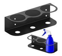Spray Bottle Holder Wall Mount - Durables Metal Rack, Space Saving Organizer | Bottles Holder For Wall, All Purpose Paint Bottle Storage Bracket For GARAGE KITCHENs Bathroom Home Utility Room