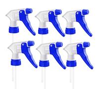 Spray Bottle Nozzles 6Pcs Plastic Heavy Duty Trigger Spray Nozzle Replacement Head Leak Proof Water Bottle Spray Nozzles Adjustable Head Sprayer (6, Blue)