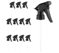 Spray Bottle Replacement Nozzle, Adjustable Fine Mist Sprayer Head | Fits Standard 28/400 Neck Bottles, Switches between Mist and Stream, Black Finish for Garden Care and Hair Styling
