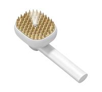Spray Brush for Cats - Pink/White, Hair Removal Tool, Non-Irritating Spray Cat Hair Brush for Bathing, 2 in 1, Soft Silicone Bristles, Water Reservoir, Long, Short Coat, Dogs, Puppies