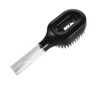 Spray Brush for Hair 55ml Refillable Black Plastic Nylon Brush | Fine Mist Sprayer, One-handed Styling for Work and Morning Routines, Prevents Drenching Roots