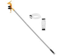 Spray Can Extension Pole Adaptor Sprayer Bracket Adaptor with 3.6m Telescopic Rod Adjustable Angle Sprays Extender for Paint Window Cleaner Duster Fits Spray Cans Dusting Tools(Yellow)