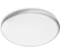 Philips LED Ceiling Light, Style Spray, Bathroom/Kitchen, 12W, IP44 protection class, Plastic, Silver (White)