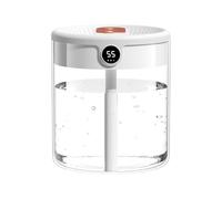 Spray Cool Mist Humidifier - 2L Tank Bedroom Air Moisture Device, Automatic Humidity Sensor, Digital Display Desk Diffuser For Home Office | Air Comfort Improvement, Sleep Quality Support, Indoor