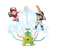(Spray frog + baseball (green)) 25 water spray rocket baseball helicopter frog outdoor sprinkler toy lawn water play toy