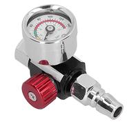 Spray Gun Pressure Regulator G1/4in Thread Air Regulator for Spray Gun, Stainless Steel Painting Pressure Regulator Compressor Air Gun Regulator Spray Pressure Gauge