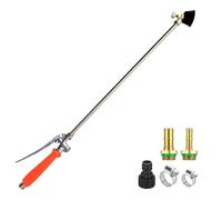 Spray Lance - Copper Watering Wand | Pump Replacement Watering Lance | Adjustable Nozzle Cleaning Tool with Hose Quick Connector Shut Off Valve | Sprayer Wand for Outdoor Plant Shrub Tree Flower