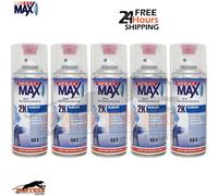 Spray Max 680061 2K Gloss Clear Coat Aerosol 400ml - Pack of 5 Automotive Spray