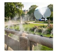 Spray Mist Cooling Set, Outdoor Misting System With 20 Brass Nozzles And A Filter, For Garden Greenhouse(3150inch/80m/262ft)